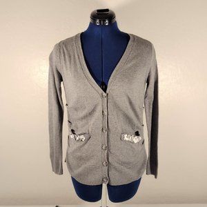 SIMPLY VERA sweater by Vera Wang  long sleeve botton up sweater  female  PS